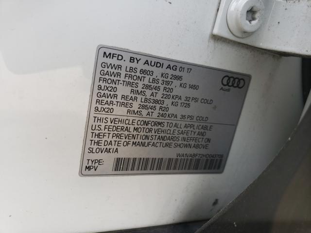 2017 AUDI Q7 PRESTIG WA1VABF72HD043708