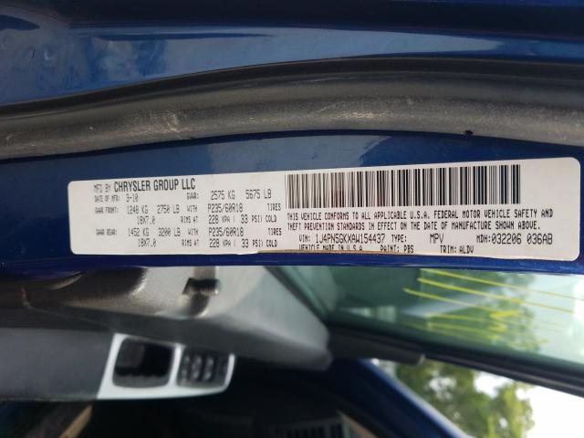 2010 JEEP LIBERTY LI 1J4PN5GKXAW154437