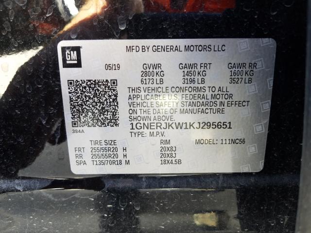 2019 CHEVROLET TRAVERSE R 1GNERJKW1KJ295651