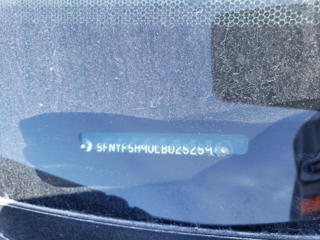 2020 HONDA PILOT TOUR 5FNYF5H90LB025259