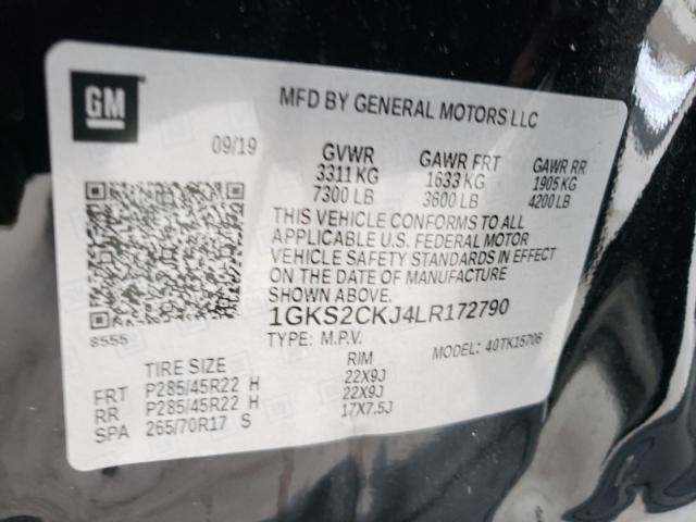 2020 GMC YUKON DENA 1GKS2CKJ4LR172790