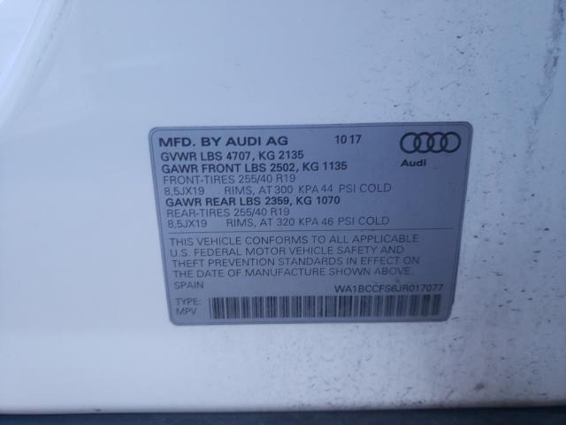 2018 AUDI Q3 PREMIUM WA1BCCFS6JR017077