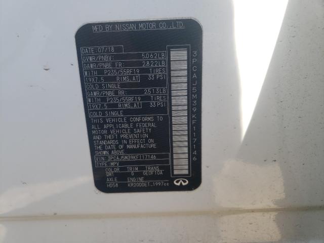 2019 INFINITI QX50 ESSEN 3PCAJ5M39KF117146