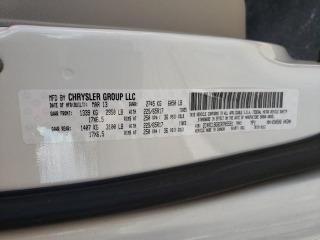 2013 CHRYSLER TOWN & COU 2C4RC1BG8DR705591