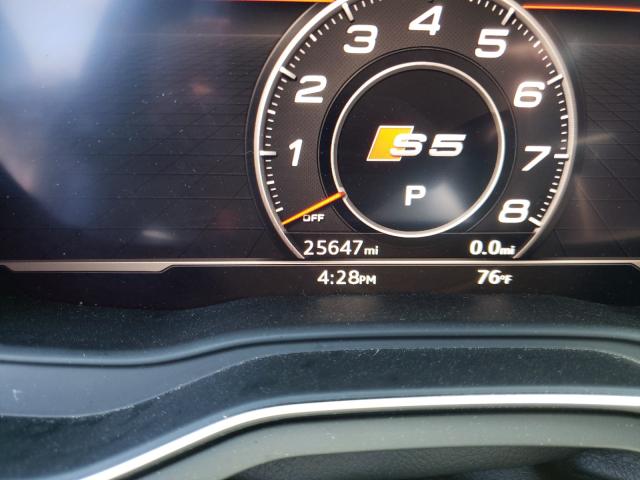 2018 AUDI S5 PRESTIG WAUC4CF51JA068127