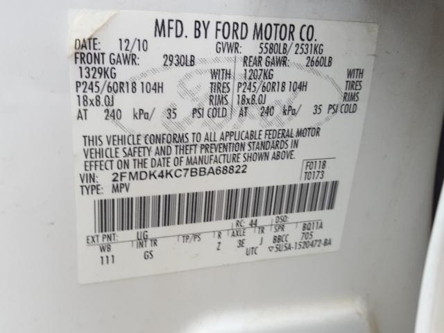 2011 FORD EDGE LIMIT 2FMDK4KC7BBA68822