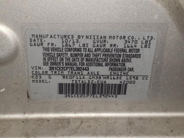 2014 NISSAN VERSA NOTE 3N1CE2CP7EL392443