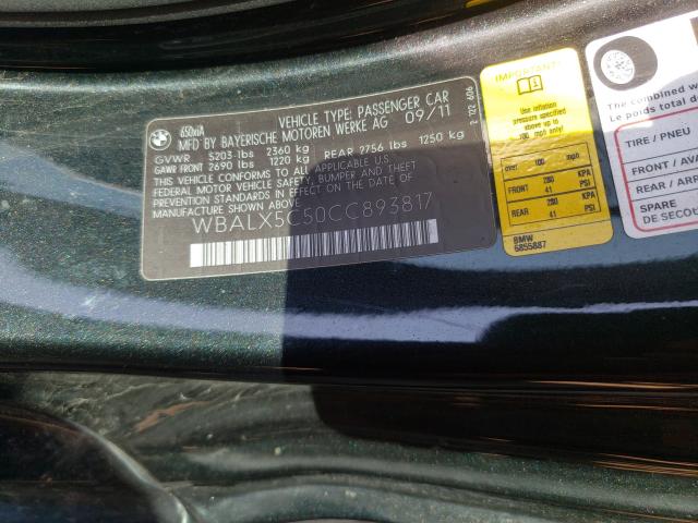 2012 BMW 650 XI WBALX5C50CC893817