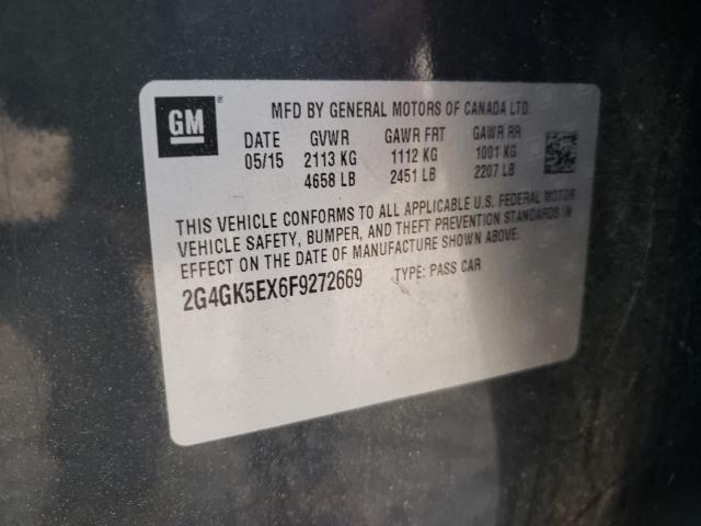 2015 BUICK REGAL 2G4GK5EX6F9272669