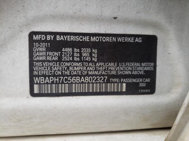 2011 BMW 328I WBAPH7C56BA802327