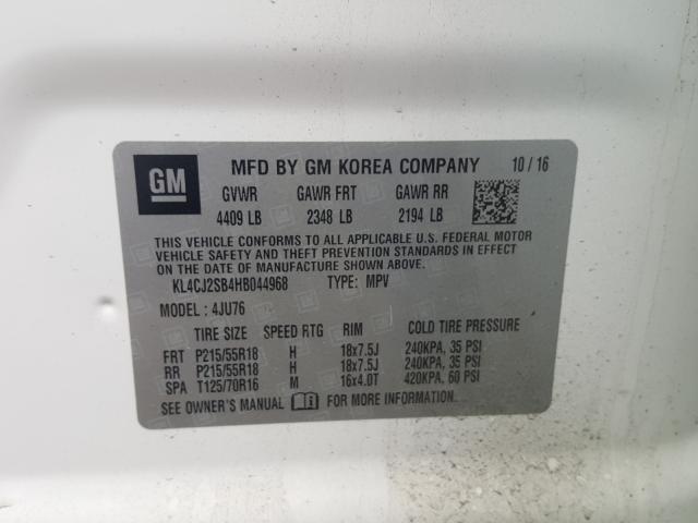 2017 BUICK ENCORE SPO KL4CJ2SB4HB044968