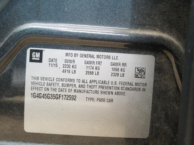 2016 BUICK LACROSSE S 1G4G45G35GF172592