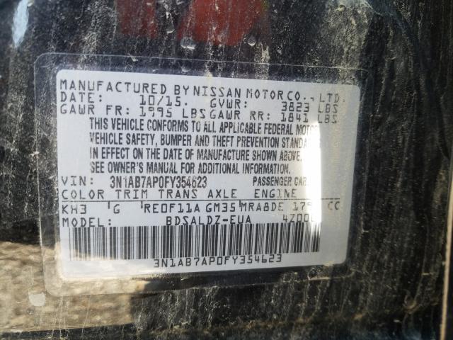 2015 NISSAN SENTRA S 3N1AB7AP0FY354623