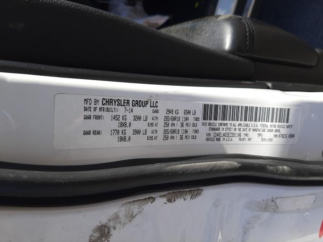 2014 DODGE DURANGO SX 1C4RDJAG5EC591106