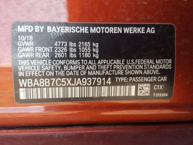 2018 BMW 340 XI WBA8B7C5XJA937914