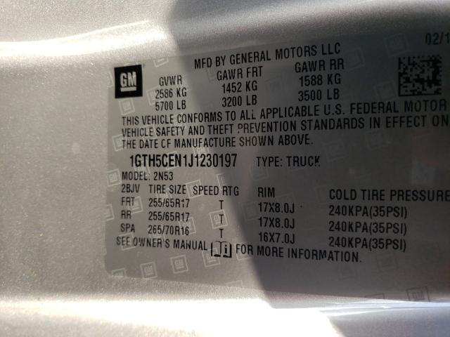 2018 GMC CANYON SLE 1GTH5CEN1J1230197