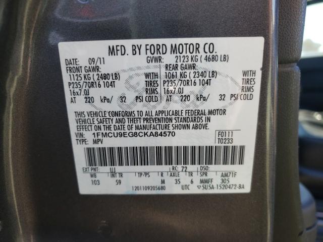 2012 FORD ESCAPE LIM 1FMCU9EG8CKA84570