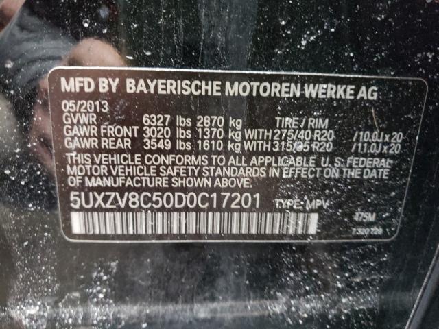 2013 BMW X5 XDRIVE5 5UXZV8C50D0C17201