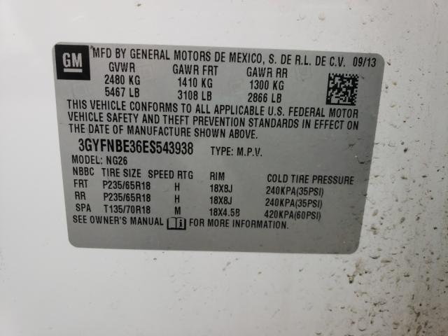 2014 CADILLAC SRX LUXURY 3GYFNBE36ES543938
