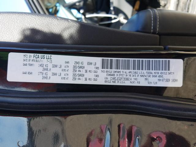 2015 DODGE DURANGO CI 1C4RDJEG2FC938614
