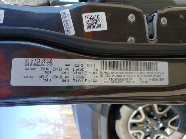 2019 JEEP COMPASS TR 3C4NJDDB8KT722036