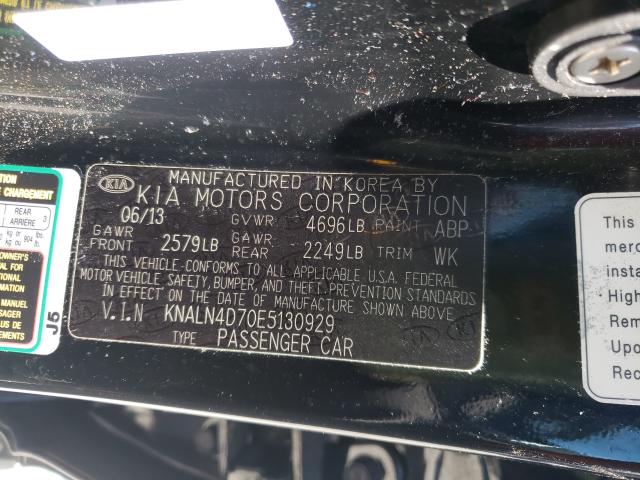 2014 KIA CADENZA PR KNALN4D70E5130929