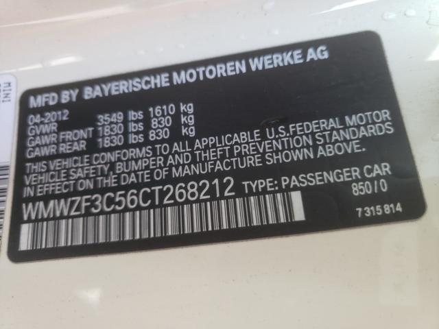 2012 MINI COOPER CLU WMWZF3C56CT268212