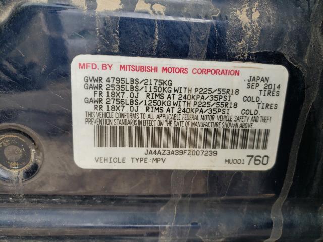 2015 MITSUBISHI OUTLANDER JA4AZ3A39FZ007239