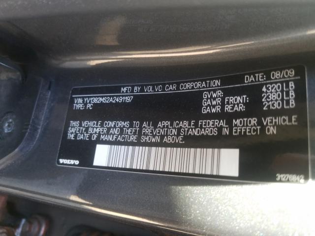 2010 VOLVO S40 2.4I YV1382MS2A2491197
