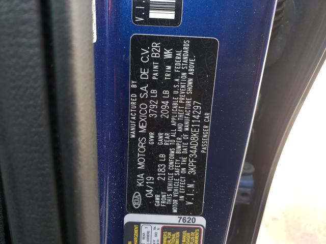 2019 KIA FORTE GT L 3KPF34AD8KE114297