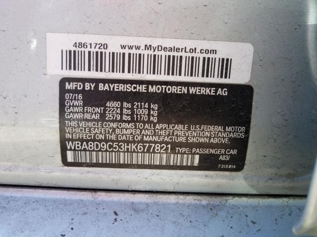WBA8D9C53HK677821 BMW 3 Series 2017. Фото: 9