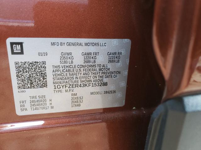 2019 CADILLAC XT4 SPORT 1GYFZER43KF153288