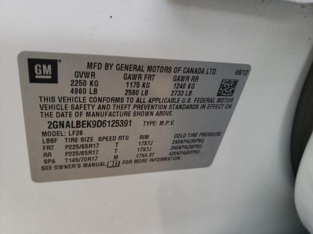 2013 CHEVROLET EQUINOX LS 2GNALBEK9D6125391