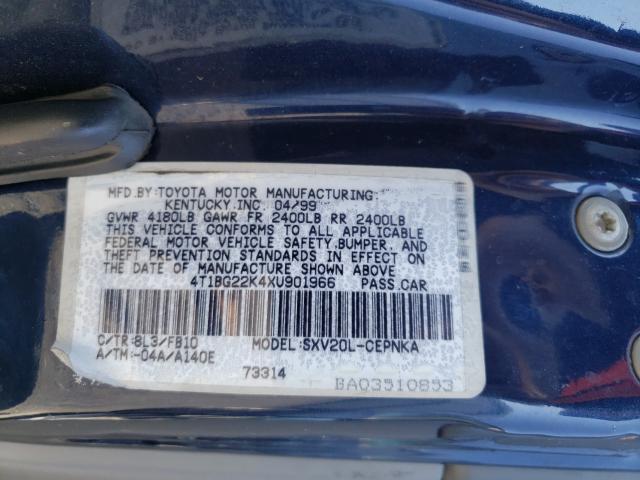 1999 Toyota Camry Ce VIN: 4T1BG22K4XU901966 Lot: 53817121