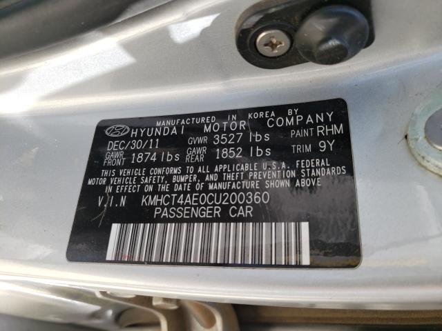 2012 HYUNDAI ACCENT GLS KMHCT4AE0CU200360