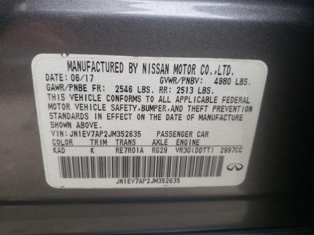 2018 INFINITI Q50 LUXE JN1EV7AP2JM352635