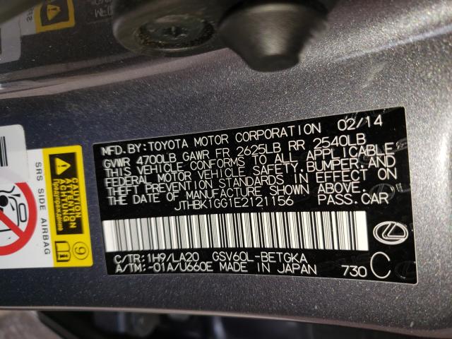 2014 LEXUS ES350 JTHBK1GG1E2121156
