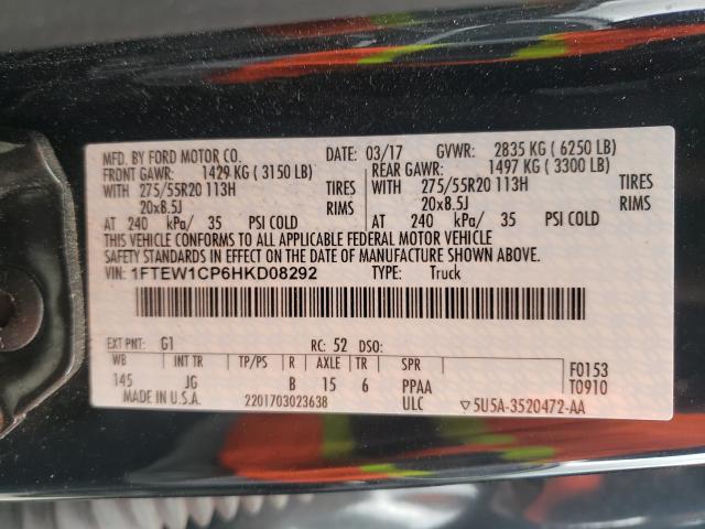 2017 FORD F150 SUPER 1FTEW1CP6HKD08292