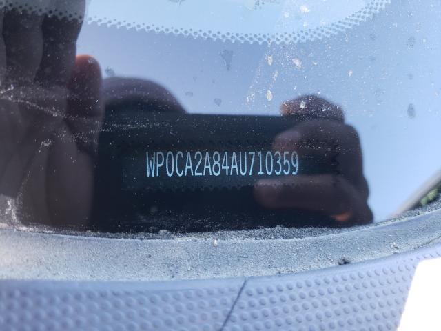 2010 PORSCHE BOXSTER WP0CA2A84AU710359