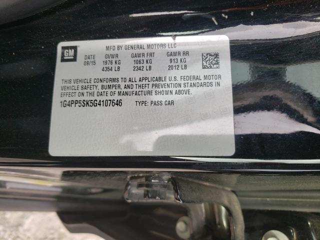 2016 BUICK VERANO 1G4PP5SK5G4107646