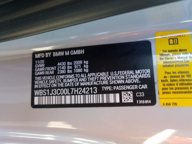 2020 BMW M2 CS - WBS1J3C00L7H24213