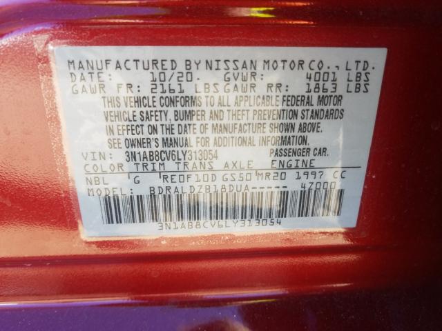 2020 NISSAN SENTRA SV 3N1AB8CV6LY313054