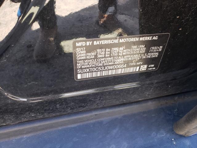 2018 BMW X5 XDR40E 5UXKT0C53J0W00664