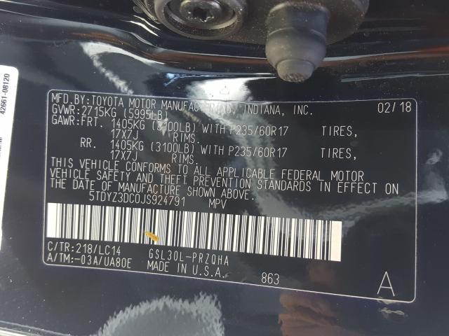 2018 TOYOTA SIENNA XLE - 5TDYZ3DC0JS924791