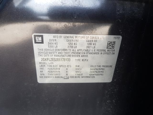 2014 GMC TERRAIN DE 2GKFLZE32E6178133