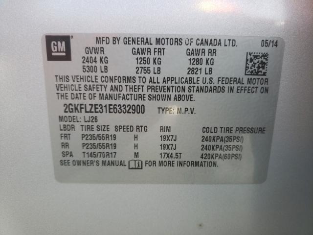 2014 GMC TERRAIN DE 2GKFLZE31E6332900