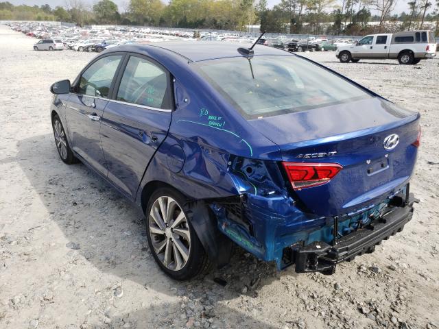 2021 HYUNDAI ACCENT LIM 3KPC34A64ME135297