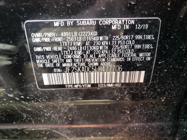 2020 SUBARU FORESTER JF2SKADC5LH477706