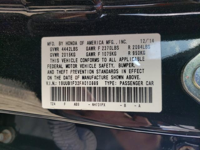 2015 ACURA TLX 19UUB1F32FA010889
