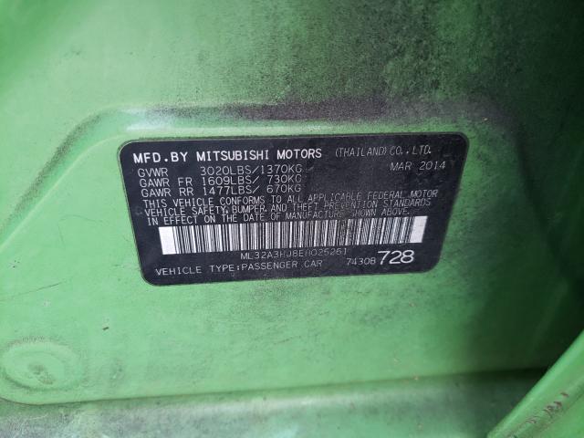 2014 MITSUBISHI MIRAGE DE ML32A3HJ8EH025261